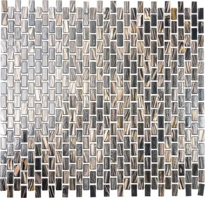 Produktbild von Glasmosaik braun/gold 30,5x32,7 cm