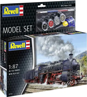Image de Revell Model Set Schnellzuglokomotive BR18505 mit Tender 1:87