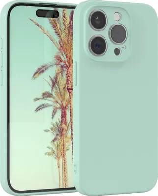 Produktbild von EAZY CASE - TPU Hülle für Apple iPhone 15 Pro, TPU Case stoßfeste Handyhülle, weiches Cover mit Kameraschutz, Silikonhülle in Grün