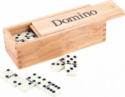 Immagine prodotto di Longfield Games Set Domino in legno Doppio 6 - in scatola