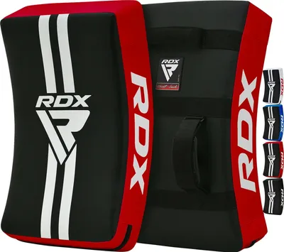 Produktbild von RDX Kick Shield Muay Thai Kickboxen, 60 cm großes, schweres, gebogenes Körperpolster zum Treten und Schlagen, Schlagziel für den Fuß