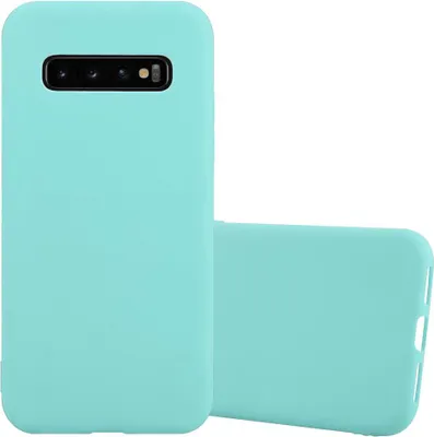 Produktbild von Cadorabo Hülle für Samsung Galaxy S10 4G Schutzhülle in Blau Handyhülle TPU Silikon Etui Case Cover