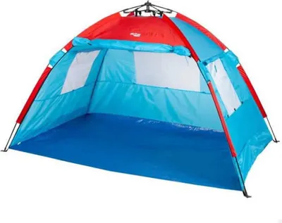 Produktbild von Aktive 63120 Windschutz Und Strandzelt 213x133x120 Cm Blau 4 places Blau 4 places