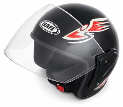 Produktbild von Helm mit Visier für Motorrad, Roller, ATV - Größe M/L, schwarz-metallic