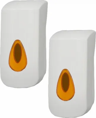 Produktbild von 2 PlastiQline Schaumseifenspender - 900 ml - Kunststoff - weiß - Seifenspender