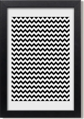Produktbild von Bild 20x30 MDF-Rahmen, Wandkunst Zickzacks