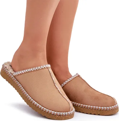 Zdjęcie produktu dla Obuwie Domowe Kapcie Z Haftem Damskie Inblu EY000028 Camel 37