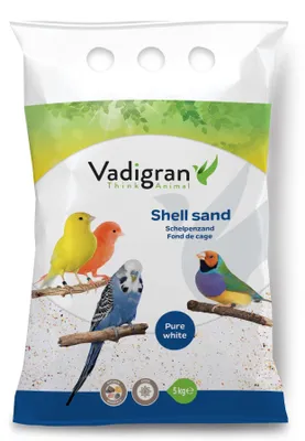 Productafbeelding van VADIGRAN Bodemkooi voor vogels, wit, 25 kg