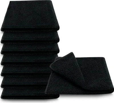 Produktbild von 8x ARLI Gästetuch 30 x 50 cm schwarz - 100% Baumwolle ( 8er Set / Pack )