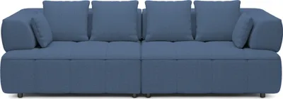 Produktbild von DomoHome AULA BigSofa Mit Verstellbarer Sitztiefe, Ohne Schlaffunktion, Verstellbare Rückenlehnen – Modernes Design, Hoher Komfort, Maße: 284x111x84/75 cm, Farbe: Marineblau