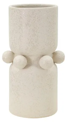 Produktbild von Mauro Ferretti Vase, "Bulles" Serie, cremefarben, Durchmesser 16 cm, Höhe 28 cm
