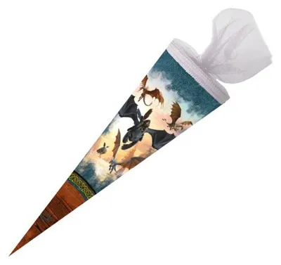 Produktbild von Nestler Schultüte Dragons 50cm mit Tüllverschluss