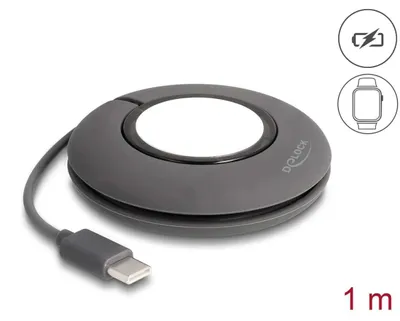 Immagine prodotto di Delock 83019 DELOCK USB Type-C Aufrollladekabel für Apple Watch 1 m grau