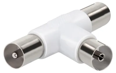 Image de VIVanco™Répartiteur d'antenne coaxial avec 2 sorties mâles