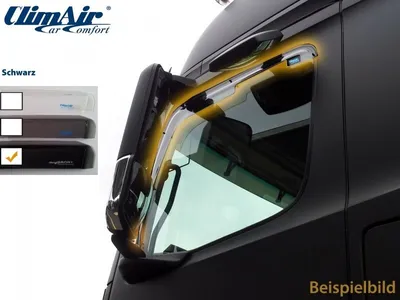 Produktbild von ClimAir Windabweiser Regenabweiser für FIAT Ducato Kastenwagen (250, 290) schwarz
