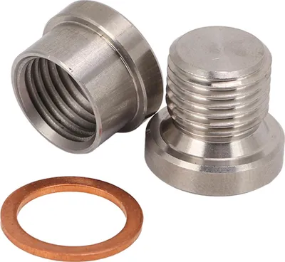 Image de Adaptateur pour capteur d'oxygène automobile - Accessoires automobiles en métal - Galvanisé - Haute résistance - M12x1,25