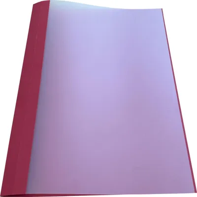 Produktbild von Ösenmappe, Leinenstruktur, 1mm, Farbe rot, satinierte Folie, VPE= 100 St.