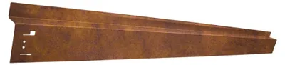 Immagine prodotto di Bordure per aiuole con passaruota acciaio corten, cordoli per aiuole - Pezzo finale, 1130 x 40 x 0,9 mm