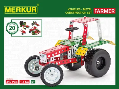 Produktbild von Merkur Farmer Set, 341 Teile, 20 Modelle