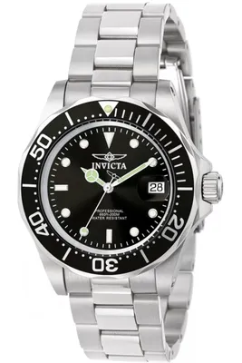 Obrázok produktu pre Invicta Pro Diver 9307 Pánske Hodinky - Kvarcový Pohyb - Nerezová Oceľ s Čiernym Ciferníkom - 40 mm