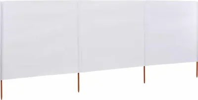 Obrázek produktu pro vidaXL 3-dílná větrná tkanina 400 x 80 cm pískově bílá