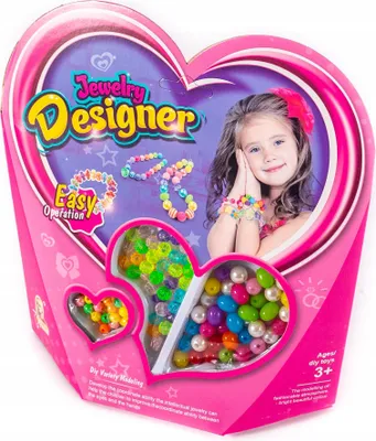 Produktbild von Schmuck Bastelset Kinder - Perlen für Armbänder DIY - Kreatives Geschenk für Mädchen