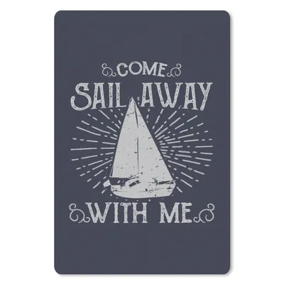 Produktbild von MuchoWow® Mauspad Mousepad Jahrgang - Segeln - Boot 18x27 cm - Mousepads - Maus Mat - Pad - Mausunterlage