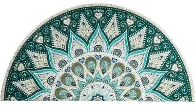 Obrázok produktu pre Polmesiachová podložka pod nohy, PVC, protišmyková, 40 x 80 cm