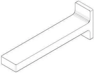 Produktbild von Dornb Auslauf Wand 220mm chr chrom