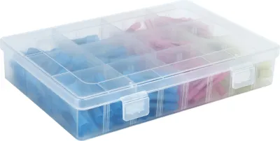 Produktbild von Intirilife 200er Box Quetschverbinder in 3 GRÖßEN – Schrumpfschlauch Set à 200 Stück mit Kupferrohr (0.8 – 1.0mm dünn) – Koffer mit Kupfer Lötmuffen in 3 Farben
