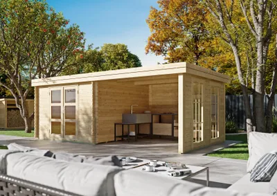 Produktbild von Gartenhaus Enfield III 6,00x3,00 m - inklusive langlebigem EPDM-Dach