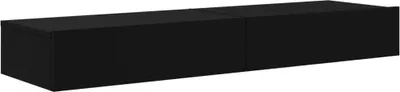 Produktbild von "Winterschlussverkauf "TV-Tisch/TV-Schränk Skandinavisch - CLORIS - Fernsehenschrank -e mit LED-Leuchten 2 Stk. Schwarz 60x35x15,5 cm - DEMöbel9570679