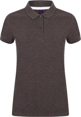 Produktbild von Henbury H102 | Damen Microfine-Piqué Polo Shirt / - Farbe: Charcoal - Größe: XS