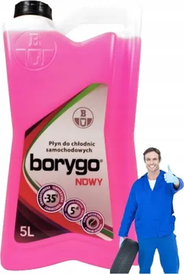 Zdjęcie produktu dla Płyn do chłodnic Borygo Nowy 5L - Ochrona antykorozyjna