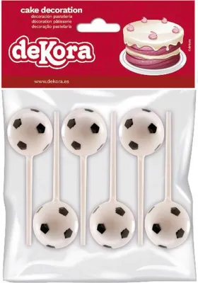 Obrázek produktu pro Zápich do dortu, nebo cupcakes - fotbalové míče