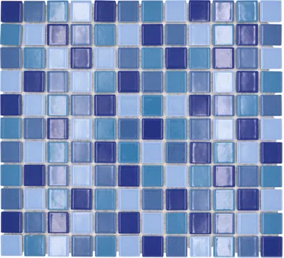 Produktbild von Keramikmosaik JT 250 30,2x33 cm mix blau