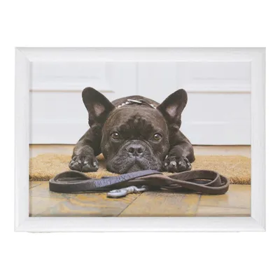 Produktbild von Landhaus Tablett, Knietablett, Kissentablett, Schoßtablett Bulldogge