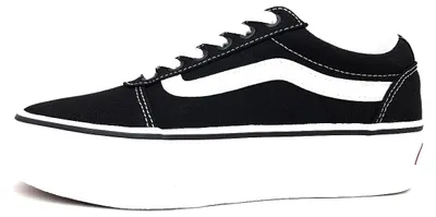 Productafbeelding van Vans Ward Platform Damenschuhe Schnürschuhe Sportive Sneaker Schwarz Freizeit