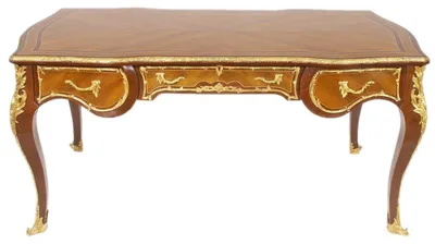 Produktbild von Casa Padrino Barock Schreibtisch Mahagoni 175cm x 90cm x H.80 - Antik Stil Sekretär Möbel