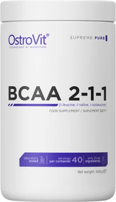 Obrázek produktu pro OstroVit | BCAA 2:1:1 Prášek bez příchuti