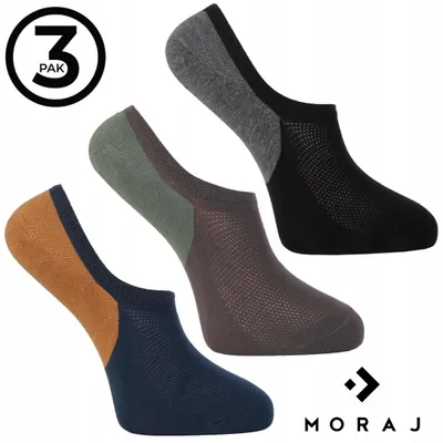 Image de Moraj Chaussettes basses homme coton classiques lot de 3