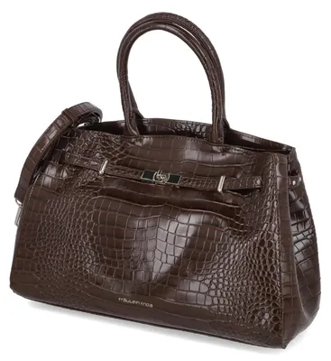 Imagen del producto de Bolso de mano para mujer, marca Fräulein Frida, color marrón, material sintético. Talla: Talla única