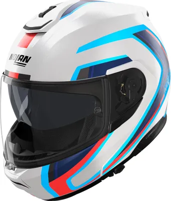 Zdjęcie produktu dla Kask składany Nolan N100-6 Radiante, biały/niebieski/czerwony, 2XL (64)