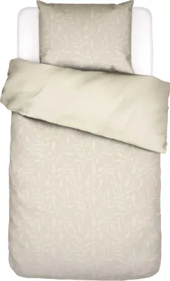Produktbild von Essenza Satin-Bettwäsche-Garnitur Willow Farbe Vanilla Größe 200x200+2x80x80