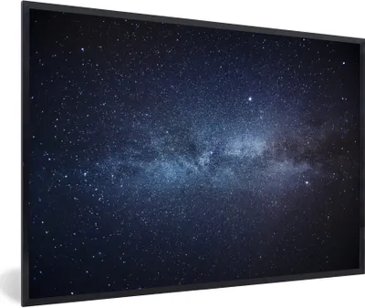 Produktbild von MuchoWow® Gerahmtes Poster Milchstraße im Sonnensystem 30x20 cm - Poster mit Schwarzem Bilderrahmen Wandposter Rahmen Foto Bilder - Kunstdruck - Bild-Poster