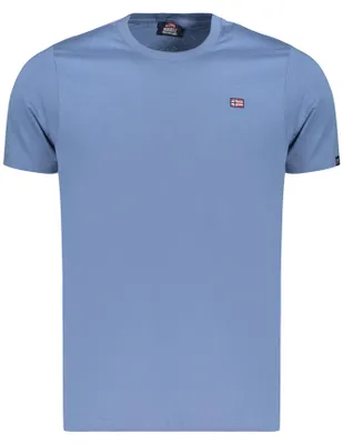 Produktbild von Stilvolles Herren T-Shirt aus Norwegen 1963 – Blau, Kurzarm, Rundhals