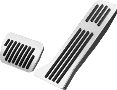 Produktbild von Auto Fahrzeug Innenraum Fußpedal Gaspedal Abdeckung Kit Silber Ton Schwarz