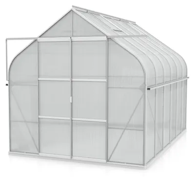 Produktbild von Vitavia Gewächshaus "Dione 8300" inkl. Stahlfundamentrahmen aluminium eloxiert 8,3 m² 4 mm HKP