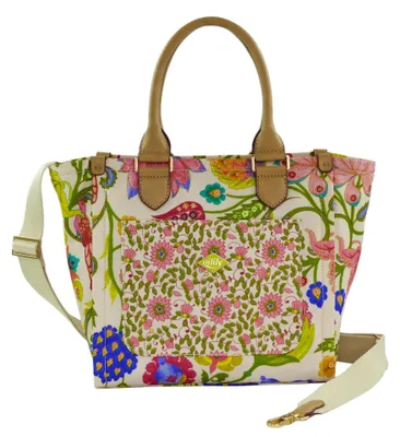 Zdjęcie produktu dla Torebka Oilily Hanay z tkaniny chintz w kolorze szafirowym: piaskowym