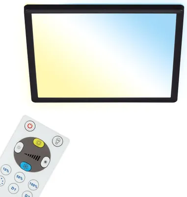 Produktbild von LED Panel Dimmbar Fernbedienung Ultraflach CCT 18W schwarz Kunststoff Briloner